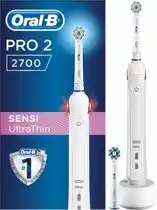 Bol.com Oral-B Pro 2 2700 - sensi ultra thin - Elektrische Tandenborstel - Wit aanbieding