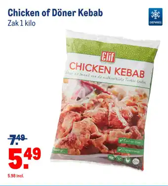 Makro Chicken of Doner Kebab 1 kilo aanbieding