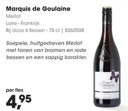 HANOS Marquis de Goulaine Merlot aanbieding