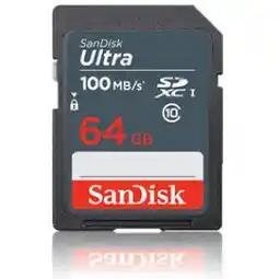 Bol.com SanDisk Ultra Flashgeheugen - 64 GB - SDXC - UHS-I - Klasse 10 aanbieding