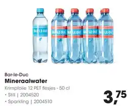 HANOS Bar-le-Duc Mineraalwater aanbieding