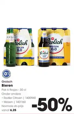 HANOS Grolsch Bieren aanbieding