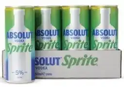 HANOS Ready to drink Absolut & Sprite aanbieding