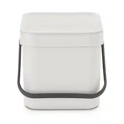 Bol.com Brabantia Sort & Go Prullenbak - 6 liter - Light Grey aanbieding
