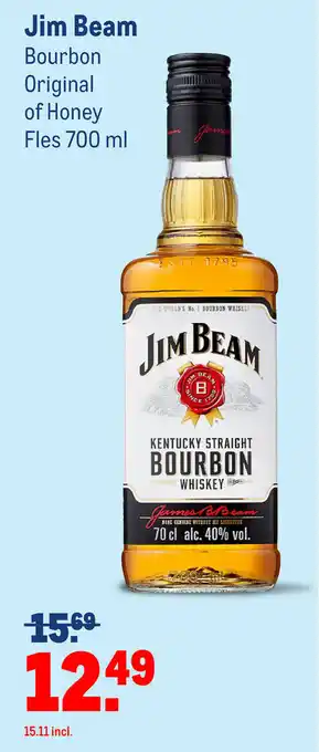 Makro Jim Beam Bourbon 700ml aanbieding