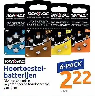 Action Hoortoestelbatterijen aanbieding