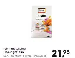 HANOS Fair Trade Original Honingsticks aanbieding