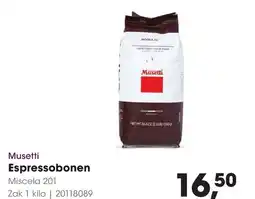 HANOS Musetti Espressobonen aanbieding