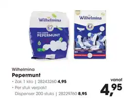 HANOS Wilhelmina Pepermunt aanbieding