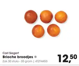 HANOS Carl Siegert Brioche broodjes aanbieding