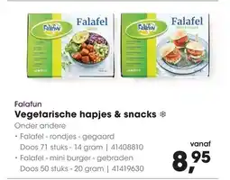 HANOS Falafun Vegetarische hapjes & snacks aanbieding