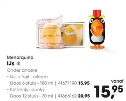HANOS Menorquina IJs aanbieding