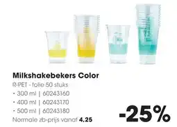 HANOS Milkshakebekers color aanbieding