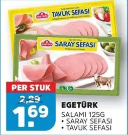 Sahan Supermarkten Egetürk Salami aanbieding