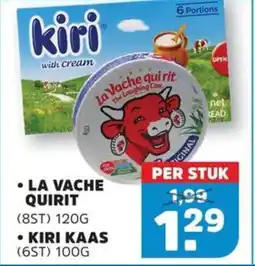 Sahan Supermarkten La Vache Quirit en Kiri Kaas aanbieding