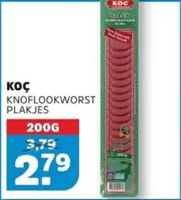 Sahan Supermarkten Koç knoflookworst plakjes aanbieding