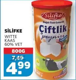 Sahan Supermarkten Si̇li̇fke witte kaas 60% vet aanbieding