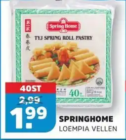 Sahan Supermarkten Spring Home Loempia Vellen aanbieding