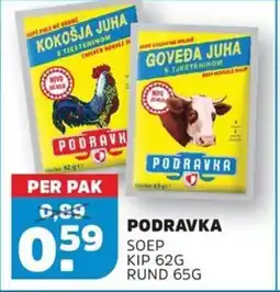 Sahan Supermarkten Podravka Soep aanbieding