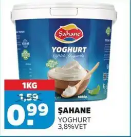 Sahan Supermarkten Şahane Yoghurt 3,8% vet aanbieding
