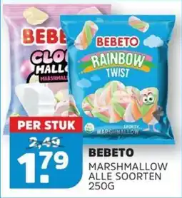 Sahan Supermarkten Bebeto Marshmallow aanbieding