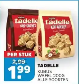 Sahan Supermarkten Tadelle Kubus Wafel aanbieding