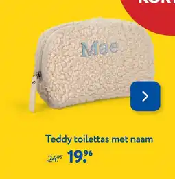 Primera Teddy toilettas met naam aanbieding