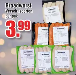 Ter Huurne Holland Markt Braadworst Versch. soorten aanbieding