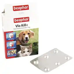 Pets Place Beaphar Vlo Kill Hond En Kat Tot 11 Kg - Anti vlooienmiddel - 6 tab aanbieding