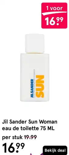 Etos Jil Sander Sun Woman eau de toilette aanbieding