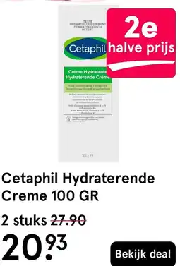 Etos Cetaphil Hydraterende Creme 100 GR aanbieding