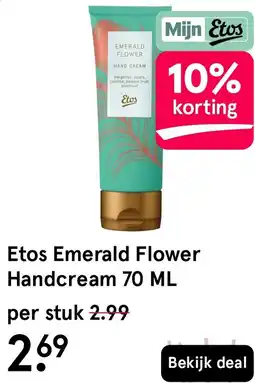 Etos Etos Emerald Flower Handcream aanbieding