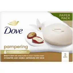 Etos Dove Beauty Cream Sheabutter & Vanille Handzeep Bar 2 x 90 GR aanbieding