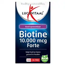 Etos Lucovitaal Biotine 10.000mcg Forte Zuigtabletten 150 stuks aanbieding