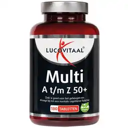 Etos Lucovitaal Multi A t/m Z 50+ Tabletten 180 stuks aanbieding