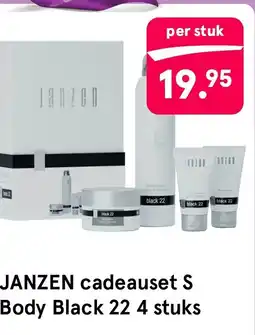 Etos Janzen cadeauset s Body Black 22 4 stuks aanbieding