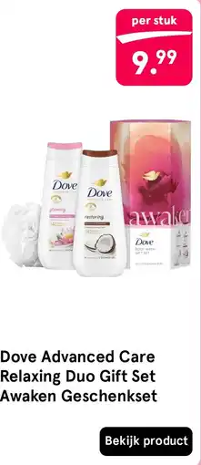 Etos Dove advanced care relaxing duo gift set awaken geschenkset aanbieding