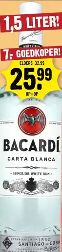 Dirck 3 Bacardí carta blanca aanbieding