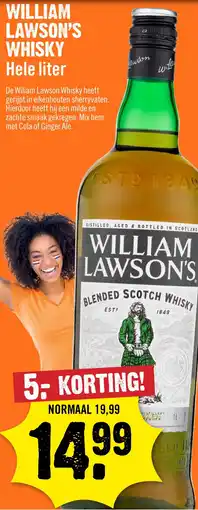 Dirck 3 William lawson's whisky aanbieding