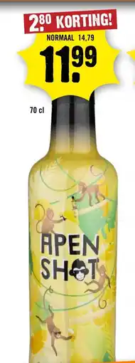 Dirck 3 Apen shot aanbieding