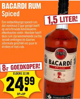 Dirck 3 Bacardi rum spiced aanbieding