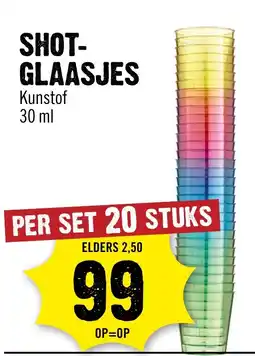 Dirck 3 Shot- glaasjes aanbieding
