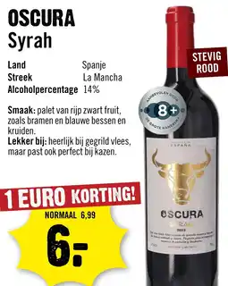 Dirck 3 Oscura syrah aanbieding