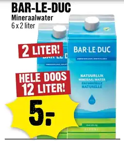 Dirck 3 Bar-le-duc mineraalwater aanbieding