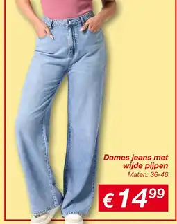Kik Dames Jeans met Wijde Pijpen aanbieding
