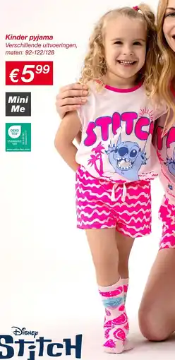 Kik Disney Stitch Kinder pyjama aanbieding
