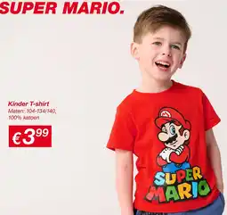 Kik Super Mario Kinder T-Shirt aanbieding