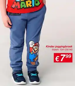 Kik Super Mario Kinder joggingbroek aanbieding