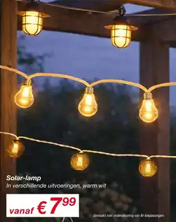 Kik Solar-lamp aanbieding