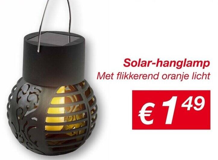 Solar Hanglamp aanbieding bij Kik